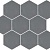 SG1002N Керамогранит Тюрен серый темный, полотно 37х31 из 9 частей 12х10,4 12x10,4