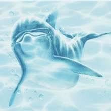 Лагуна 7ДЕ606 Декор Дельфин 24,9х36,4