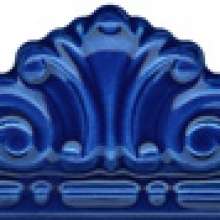 Moldura gotica azul antic Бордюр 7,5x20