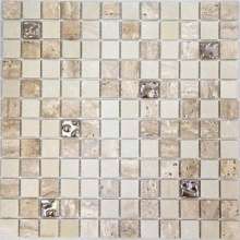 Мозаика из натурального камня Travertino - Botticino Drops 31.6x31.6