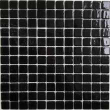 ST012 Мозаика стеклянная Mono чёрный 31х31 (чип 25х25х4), Antarra