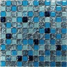 Satin Blue Мозаика стеклянная Satin Blue 23х23х8