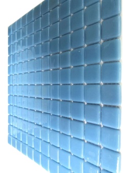 ST042 Мозаика стеклянная Mono голубой 31х31 (чип 25х25х4), Antarra