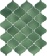 65008 Плитка для стен Арабески Майолика зеленый 26x30