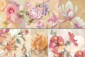 Berna 2 crema Панно (из 2х плиток) 50x75