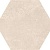 Sigma white plain 21,6x24,6 (шестиграник, керамогранит) 