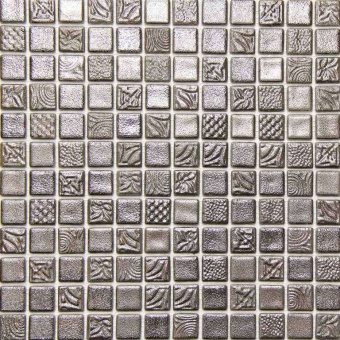 Стеклянная мозаика Pandora Silver 50% 31.6x31.6 Mosavit