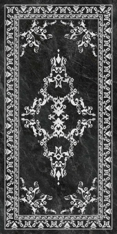 SG592702R Керамогранит Риальто серый тёмный декорированный лаппатированный 119,5x238,5