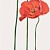 MONOCOLOR POPPY Панно (3 шт.х27,5х40) красное R 27,5х120