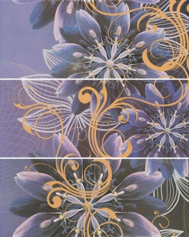 Gracia violet panno 01 60х75 мм Панно (комплект из 3 шт)