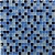 Blue Drops Мозаика стеклянная Blue Drops 15х15х8