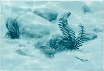 Лагуна 7ВД606 Декор "Водоросли"  24,9х36,4