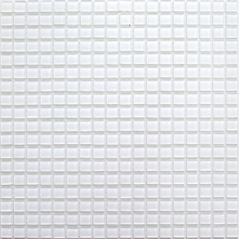 Super white Мозаика стеклянная Super white 15х15х4