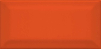 16075 Плитка для стен Клемансо оранжевый грань 7,4x15