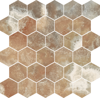Hexagono Onice Gold
