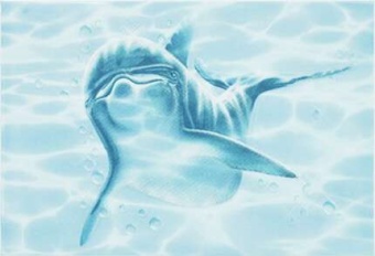 Лагуна 7ДЕ606 Декор Дельфин 24,9х36,4