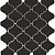 65001 Плитка для стен Арабески глянцевый черный 26x30