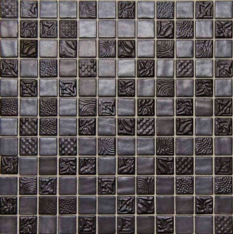 Стеклянная мозаика Pandora Ferro 50% 31.6x31.6 Mosavit